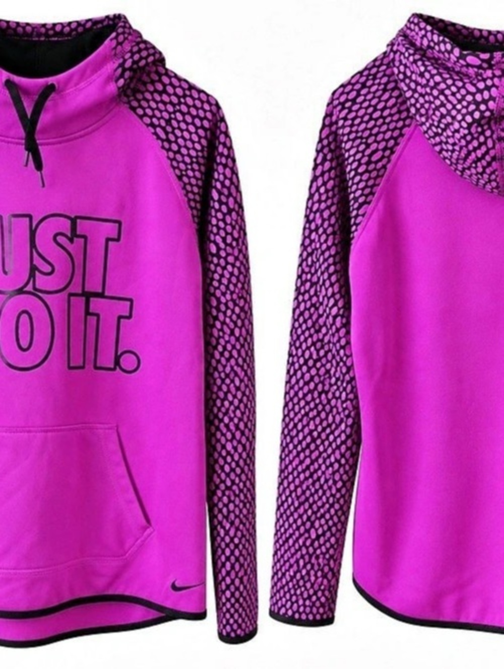 Nike Just Do It Pink & Black Hoodie Like New